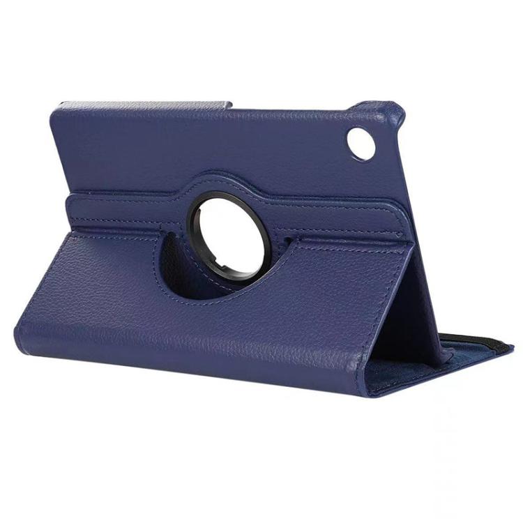 For Samsung Galaxy Tab A9 8.7 ENKAY 360 Degree Rotation Litchi Leather Smart Tablet Case(Dark Blue) - free shipping - PMc TechLife - Order now!