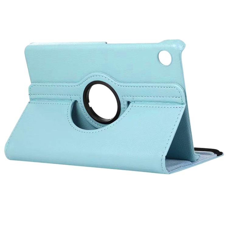 For Samsung Galaxy Tab A9 8.7 ENKAY 360 Degree Rotation Litchi Leather Smart Tablet Case(Light Blue) - free shipping - PMc TechLife - Order now!