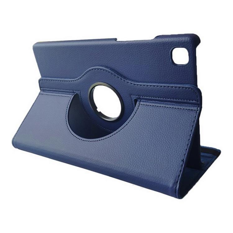 For Samsung Galaxy Tab A7 Lite 8.7 ENKAY 360 Degree Rotation Litchi Leather Smart Tablet Case(Dark Blue) - free shipping - PMc TechLife - Order now!
