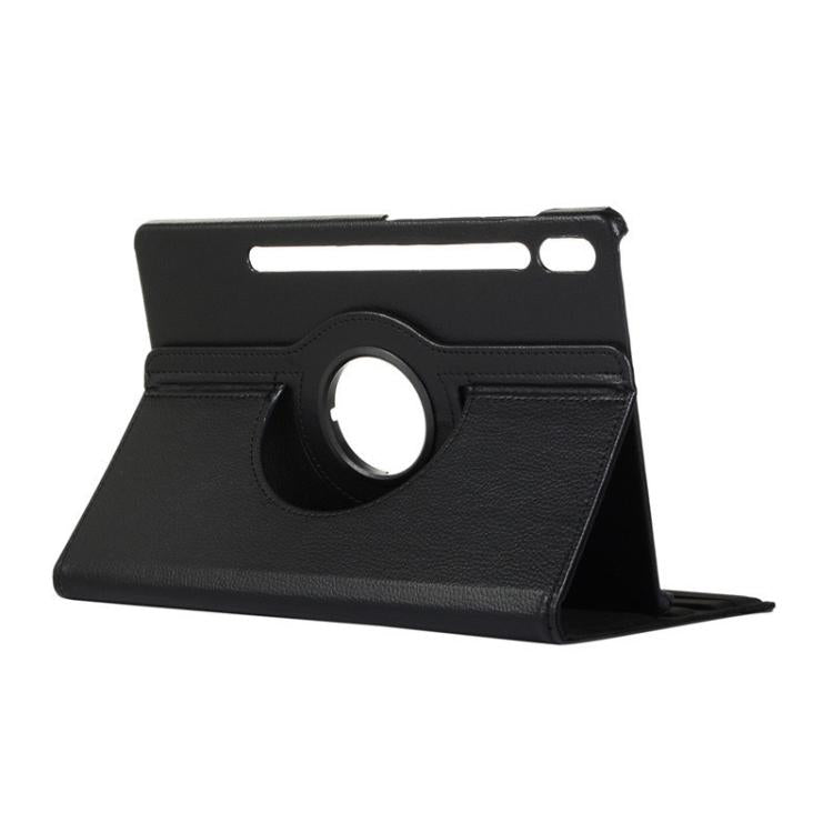 For Samsung Galaxy Tab S10 Ultra / S9 Ultra ENKAY 360 Degree Rotation Litchi Leather Smart Tablet Case(Black) - free shipping - PMc TechLife - Order now!