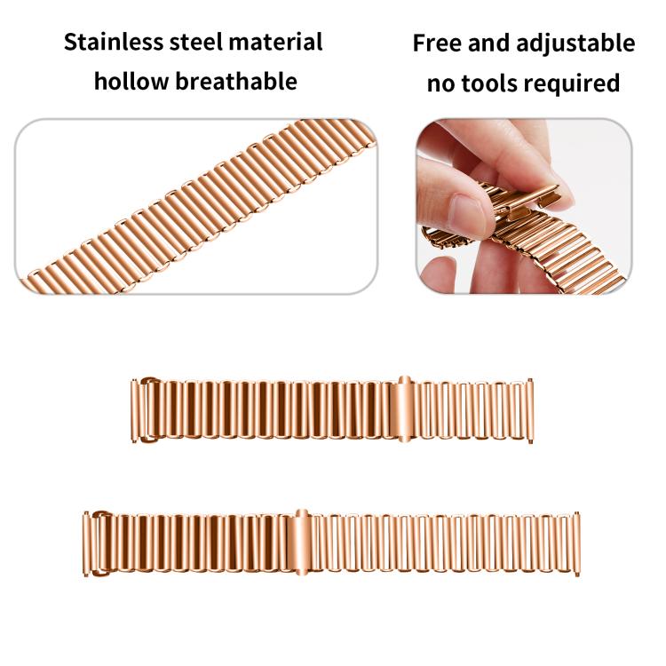 18mm Loop Slingshot Buckle Stainless Steel Watch Band(Rose Gold) - free shipping - PMC TechLife - Order now!
