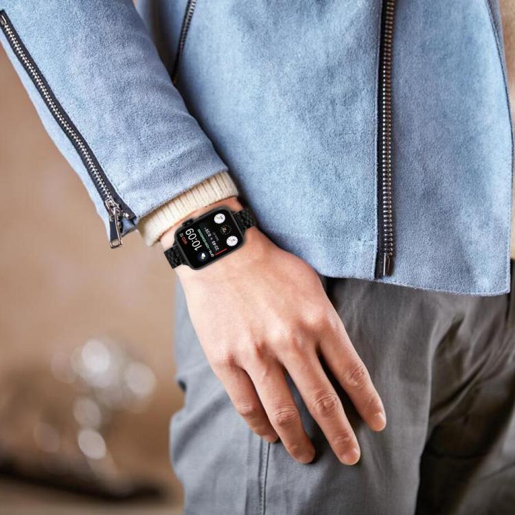 For Apple Watch 46mm / 49mm / 45mm / 44mm Small Waist Slingshot Buckle Steel Watch Band(Black) - free shipping - PMC TechLife - Order now!