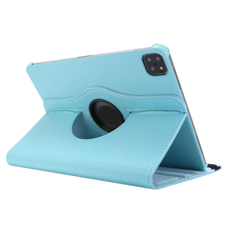 For iPad Pro 13 2024 ENKAY 360 Degree Rotation Litchi Leather Smart Tablet Case(Light Blue) - free shipping - PMc TechLife - Order now!