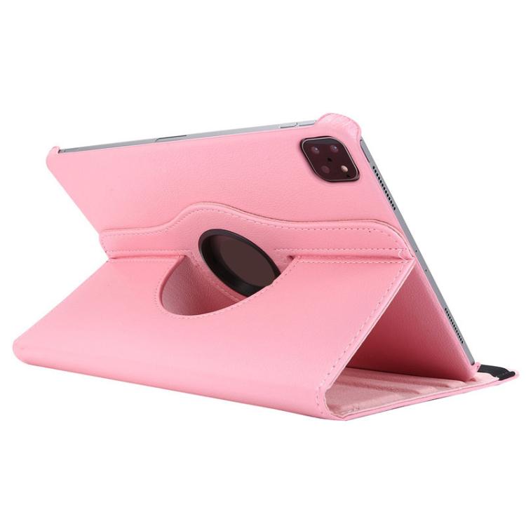 For iPad Pro 13 2024 ENKAY 360 Degree Rotation Litchi Leather Smart Tablet Case(Pink) - free shipping - PMc TechLife - Order now!