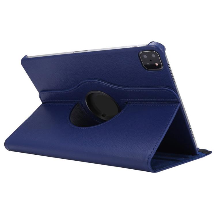 For iPad Pro 11 2024 ENKAY 360 Degree Rotation Litchi Leather Smart Tablet Case(Dark Blue) - free shipping - PMc TechLife - Order now!