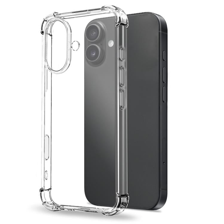 For iPhone 17 NORTHJO 3 in 1 TPU Airbag Shockproof Phone Case with Screen Protector Lens Film(Clear) - iPhone 17 Cases by NORTHJO | Online Shopping South Africa | PMC TechLife | Buy Now Pay Later Mobicred