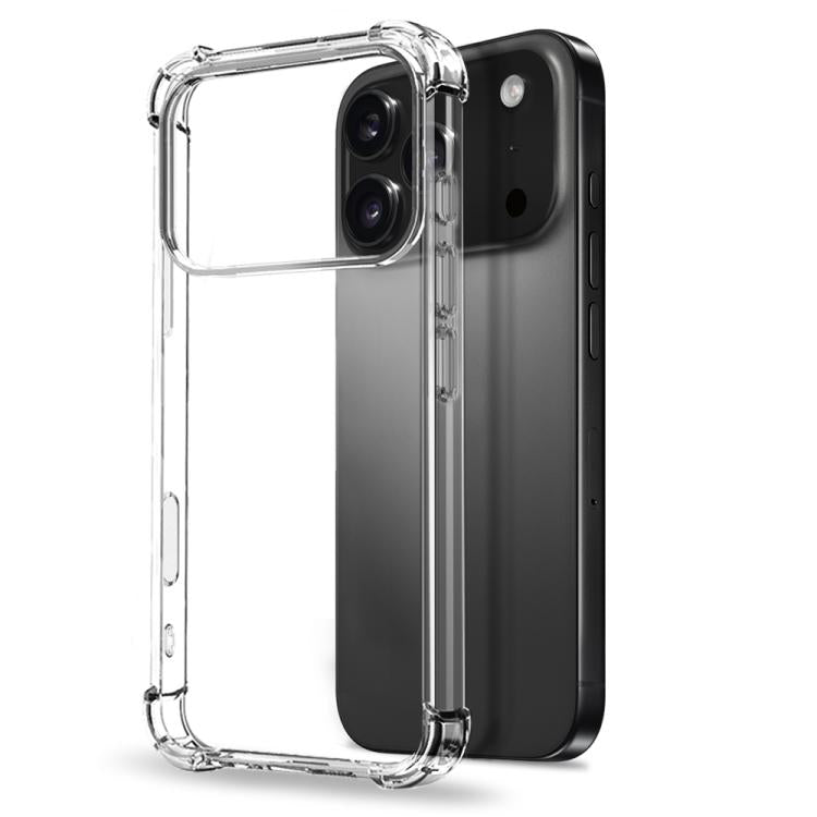 For iPhone 17 Pro NORTHJO 3 in 1 TPU Airbag Shockproof Phone Case with Screen Protector Lens Film(Clear) - iPhone 17 Pro Cases by NORTHJO | Online Shopping South Africa | PMC TechLife | Buy Now Pay Later Mobicred