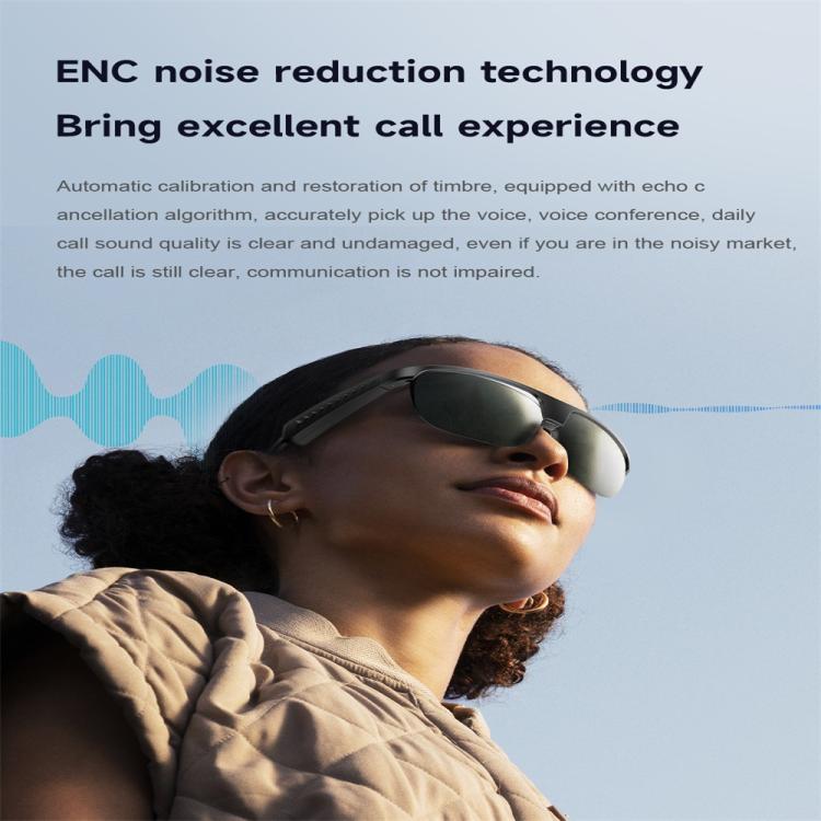 L01 Smart Glasses, Support AI Intelligent Translation / Bluetooth Call / Intelligent Noise Reduction(Grey) - free shipping - PMC TechLife - Order now!