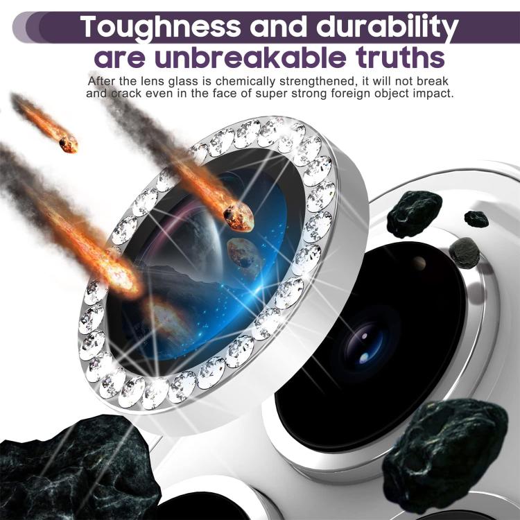 For iPhone 17 Pro Max Kalebol Individual Camera Lens Diamond Ring Protector(Black) - iPhone 17 Pro Max Tempered Glass by Kalebol | Online Shopping South Africa | PMC TechLife | Buy Now Pay Later Mobicred