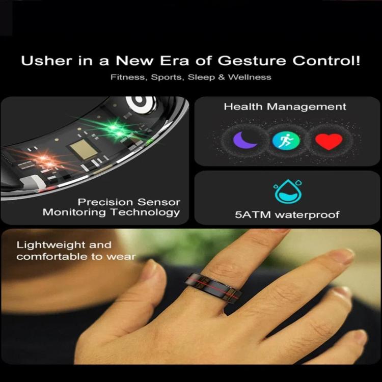 R04 SIZE 9 Smart Ring, Support Heart Rate / Blood Oxygen / Sleep Monitoring / Take Photos(Rose Gold) - free shipping - PMc TechLife - Order now!