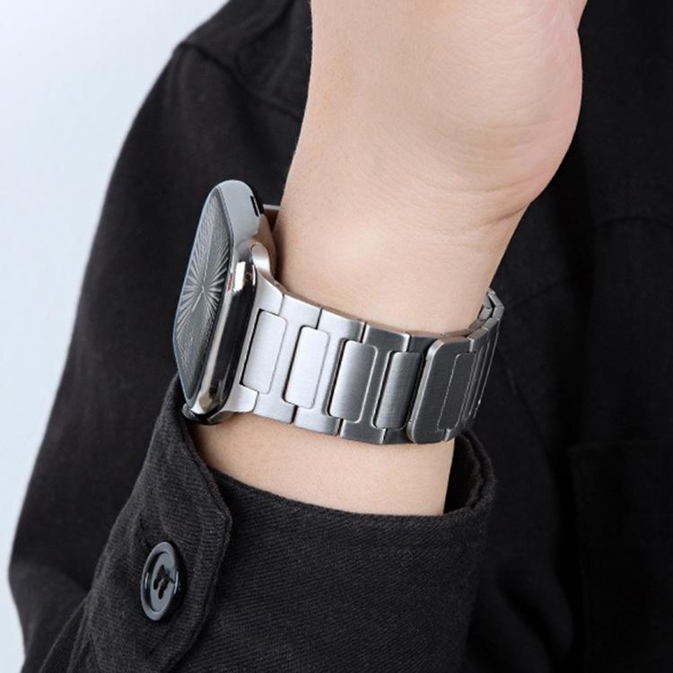 For Apple Watch 42mm / 41mm / 40mm / 38mm I-Beam Magnetic Stainless Steel Strap(Black) - free shipping - PMC TechLife - Order now!