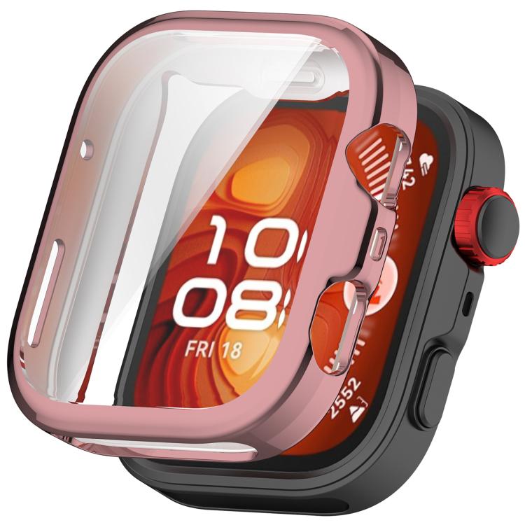 For Huawei Watch Fit 4 Pro Electroplated TPU Full Coverage Watch Protective Case(Pink) - free shipping - PMC TechLife - Order now!