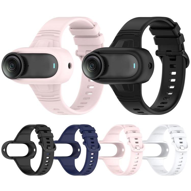 For Insta 360 Go 3 / Go 3S / Go 2 Solid Color Silicone Watch Band(Light Pink) - free shipping - PMC TechLife - Order now!