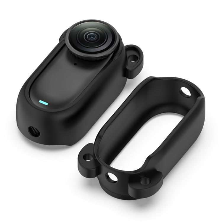 For Insta 360 Go 3S / Go 3  Solid Color Silicone Protective Case(Black) - free shipping - PMC TechLife - Order now!