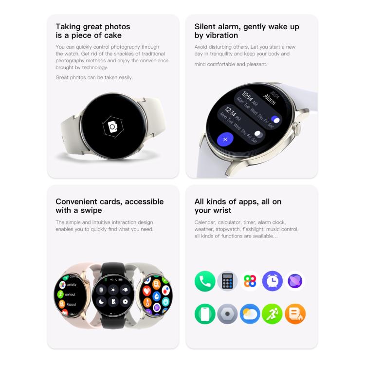 Sense 6 1.43 AMOLED Screen IP68 Waterproof Bluetooth Call Smartwatch Supports Health Monitoring(Wine Red) - free shipping - PMC TechLife - Order now!