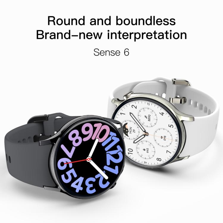 Sense 6 1.43 AMOLED Screen IP68 Waterproof Bluetooth Call Smartwatch Supports Health Monitoring(Pink) - free shipping - PMC TechLife - Order now!