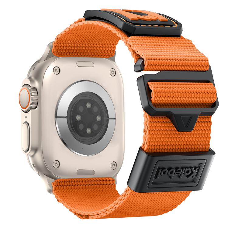 For Apple Watch 42mm / 41mm / 40mm / 38mm Kalebol Braided Nylon Sport Watch Band(Orange) - free shipping - PMC TechLife - Order now!