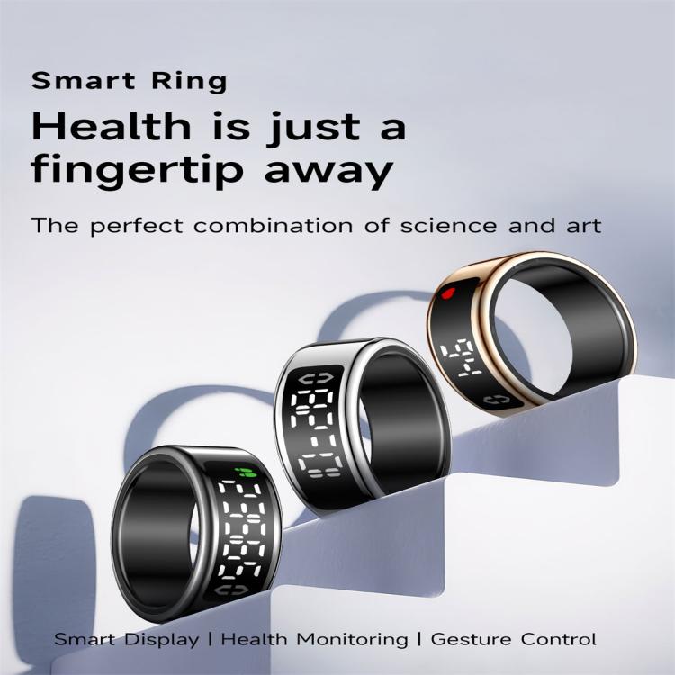 SY01 SIZE 9 Smart Ring, Support Heart Rate / Blood Oxygen / Sleep Monitoring / Multiple Sport Modes(Black) - free shipping - PMC TechLife - Order now!