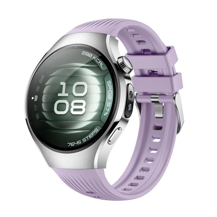 For Huawei Watch 5 42mm Vertical Silicone Watch Band(Light Purple) - free shipping - PMC TechLife - Order now!