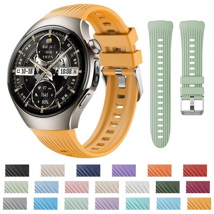For Huawei Watch 5 42mm Vertical Silicone Watch Band(Starlight Purple) - free shipping - PMC TechLife - Order now!