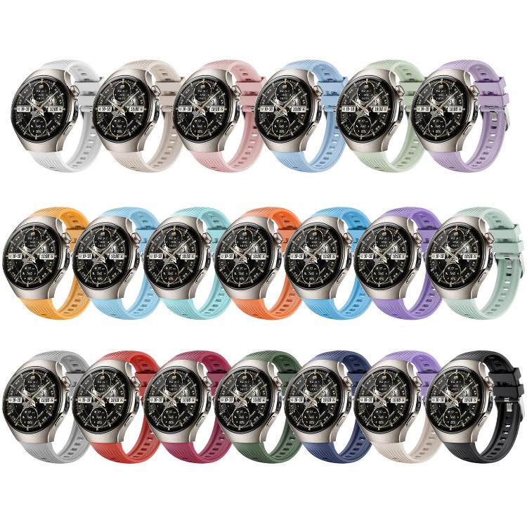 For Huawei Watch 5 42mm Vertical Silicone Watch Band(Light Purple) - free shipping - PMC TechLife - Order now!