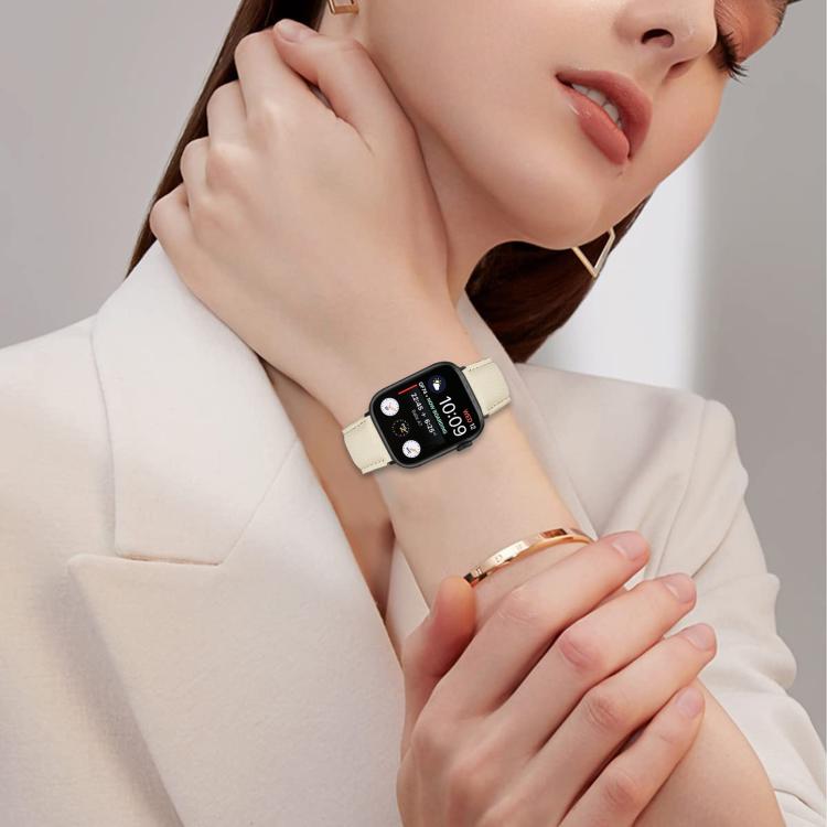 For Apple Watch 42mm / 41mm / 40mm / 38mm Lychee Texture Black Turtle Back Buckle Leather Watch Band(Camel) - Watch Bands by PMC TechLife | Online Shopping South Africa | PMC TechLife | Buy Now Pay Later Mobicred