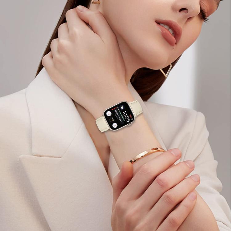 For Apple Watch 46mm / 49mm / 45mm / 44mm Lychee Texture Starlight Turtle Back Buckle Leather Watch Band(Gray) - Watch Bands by PMC TechLife | Online Shopping South Africa | PMC TechLife | Buy Now Pay Later Mobicred