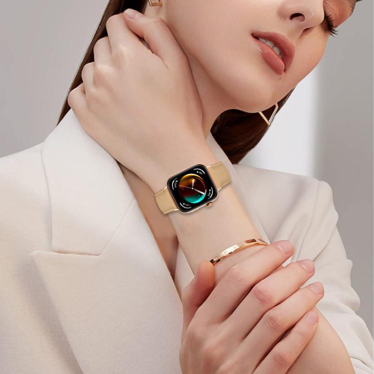 For Huawei Watch Fit 4 / Fit 4 Pro / Fit 3 Lychee Texture Rose Gold Turtle Back Buckle Leather Watch Band(Gray) - free shipping - PMC TechLife - Order now!
