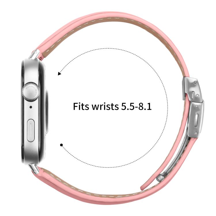 For Huawei Watch Fit 4 / Fit 4 Pro / Fit 3 Lychee Texture Silver Turtle Back Buckle Leather Watch Band(Pink) - free shipping - PMC TechLife - Order now!