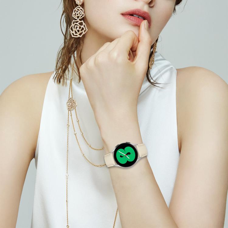 20mm Lychee Texture Silver Turtle Back Buckle Leather Watch Band(Camel) - free shipping - PMC TechLife - Order now!