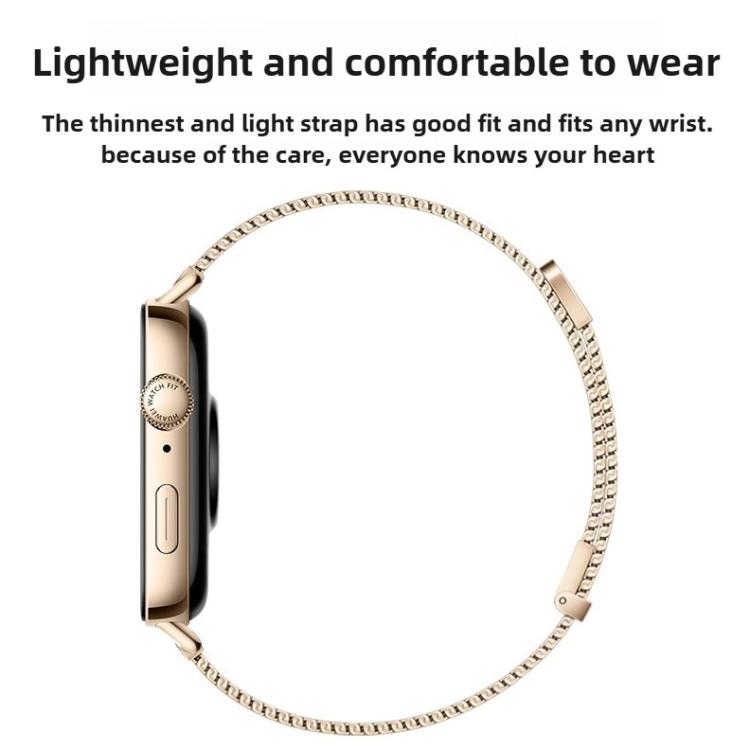 For Huawei Watch Fit 4 Pro / Fit 4 / Fit 3 Milanese Magnetic Metal Watch Band(Silver) - free shipping - PMC TechLife - Order now!