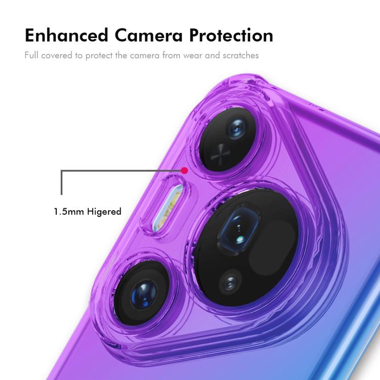 For Huawei Pura 80 Pro / 80 Pro+ ENKAY Hat-Prince Gradient Airbag TPU Phone Case(Blue Pink) - free shipping - PMC TechLife - Order now!