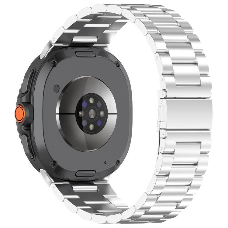 For Samsung Galaxy Watch 8 40 / 44mm Slim Three Beads Stainless Steel Watch Band(Silver) - free shipping - PMC TechLife - Order now!