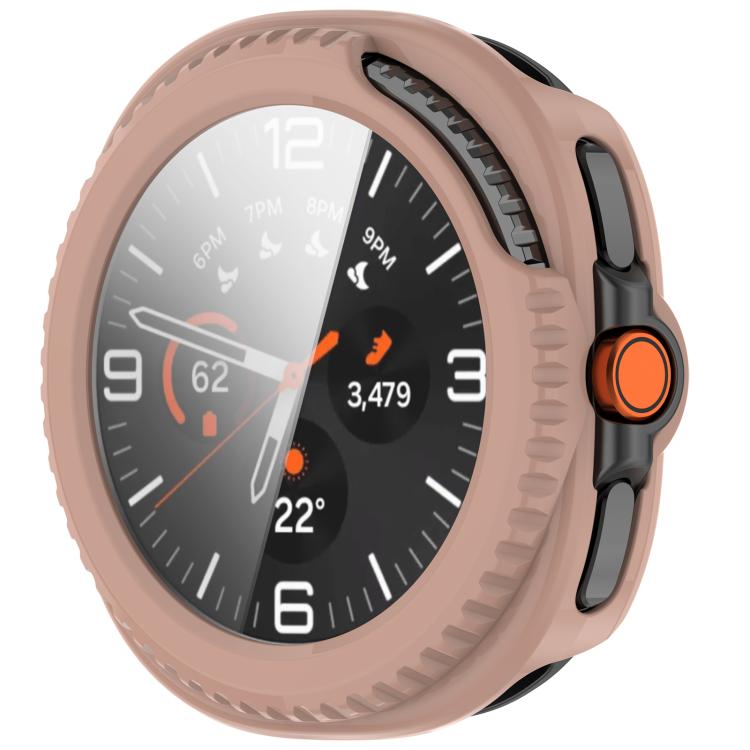For Samsung Galaxy Watch8 Classic 46mm Tempered Film Integrated PC Watch Cover(Cherry Pink) - free shipping - PMC TechLife - Order now!