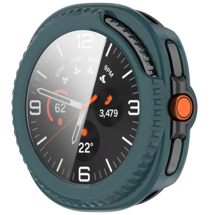 For Samsung Galaxy Watch8 Classic 46mm Tempered Film Integrated PC Watch Cover(Pine Green) - free shipping - PMC TechLife - Order now!