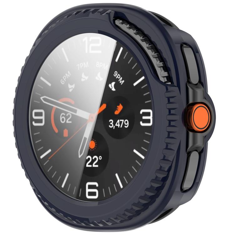 For Samsung Galaxy Watch8 Classic 46mm Tempered Film Integrated PC Watch Cover(Ink Blue) - free shipping - PMC TechLife - Order now!