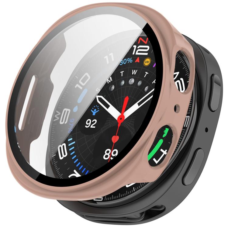 For Samsung Galaxy Watch 8 44mm Tempered Film Integrated PC Watch Cover(Cherry Pink) - free shipping - PMC TechLife - Order now!