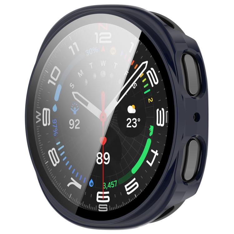For Samsung Galaxy Watch 8 44mm Tempered Film Integrated PC Watch Cover(Ink Blue) - free shipping - PMC TechLife - Order now!