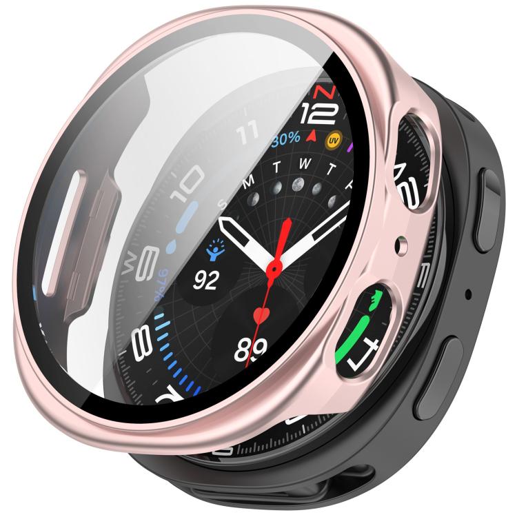 For Samsung Galaxy Watch 8 40mm Tempered Film Integrated PC Watch Cover(Frosted Pink) - free shipping - PMC TechLife - Order now!