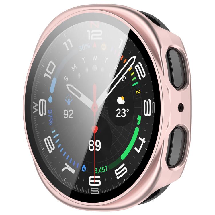 For Samsung Galaxy Watch 8 40mm Tempered Film Integrated PC Watch Cover(Frosted Pink) - free shipping - PMC TechLife - Order now!