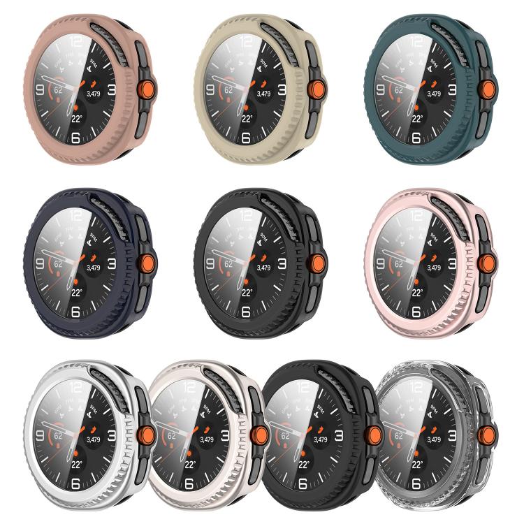For Samsung Galaxy Watch8 Classic 46mm Tempered Film Integrated PC Watch Cover(Glossy Black) - free shipping - PMC TechLife - Order now!