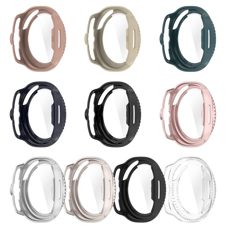 For Samsung Galaxy Watch8 Classic 46mm Tempered Film Integrated PC Watch Cover(Frosted Pink) - free shipping - PMC TechLife - Order now!