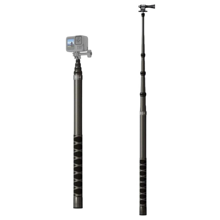 JMARY MT-65 For Action Cameras 3m Carbon Fiber Selfie Stick Monopod 5 Section Extension Pole - free shipping - PMC TechLife - Order now!