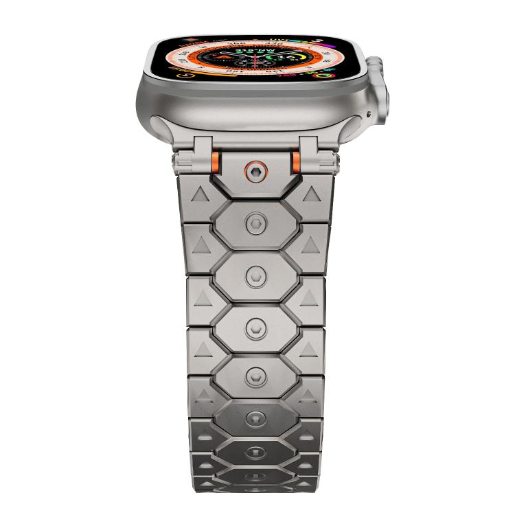 For Apple Watch 46mm / 49mm / 45mm / 44mm Octagonal Stainless Steel  Watch(Titanium) - free shipping - PMC TechLife - Order now!
