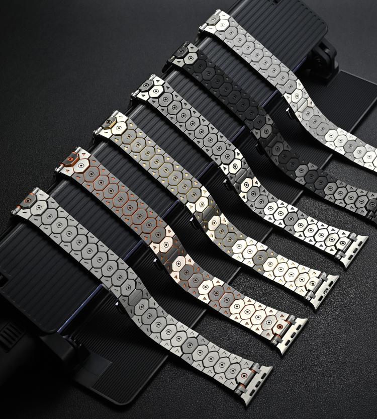 For Apple Watch 46mm / 49mm / 45mm / 44mm Octagonal Stainless Steel  Watch(Silver) - free shipping - PMC TechLife - Order now!