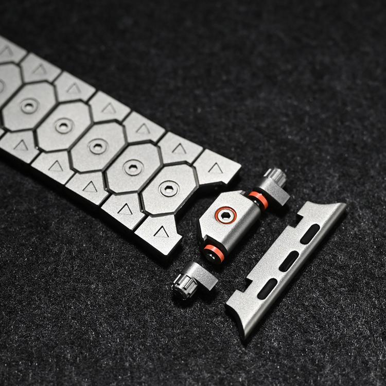 For Apple Watch 46mm / 49mm / 45mm / 44mm Octagonal Stainless Steel  Watch(Silver) - free shipping - PMC TechLife - Order now!
