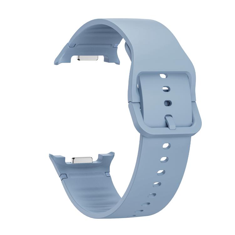 For Samsung Galaxy Watch8 / Watch8 Classic Solid Color Stitched Silicone Watch Band, Size:S(Jewel Blue) - free shipping - PMC TechLife - Order now!