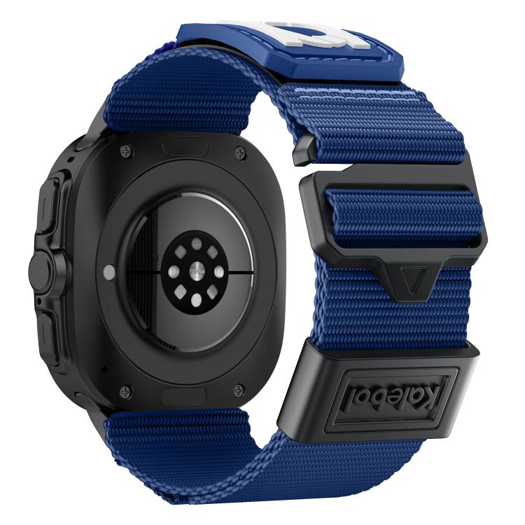 For Samsung Galaxy Watch Ultra 47mm / Ultra 2025 Kalebol Braided Nylon Sport Watch Band(Blue) - free shipping - PMC TechLife - Order now!