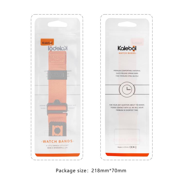 For Samsung Galaxy Watch Ultra 47mm / Ultra 2025 Kalebol Braided Nylon Sport Watch Band(Orange) - free shipping - PMC TechLife - Order now!
