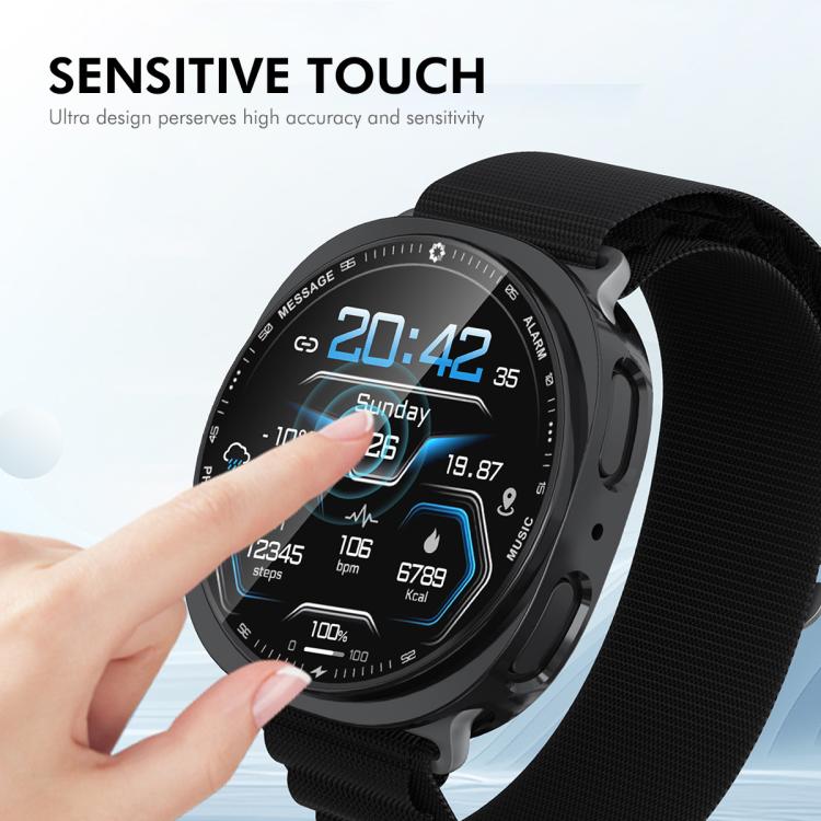 For Samsung Galaxy Watch8 40mm ENKAY Hat-Prince Full Coverage Electroplated Soft TPU Case with Screen Protection(Metal Gray) - free shipping - PMC TechLife - Order now!